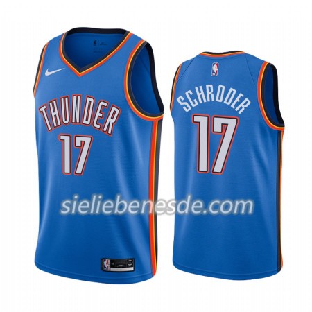 Herren NBA Oklahoma City Thunder Trikot Dennis Schroder 17 Nike 2019-2020 Icon Edition Swingman
